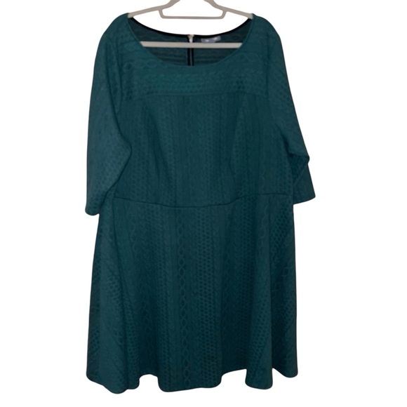 ModCloth textured cable knit‎ dress green size 4X - Picture 1 of 4